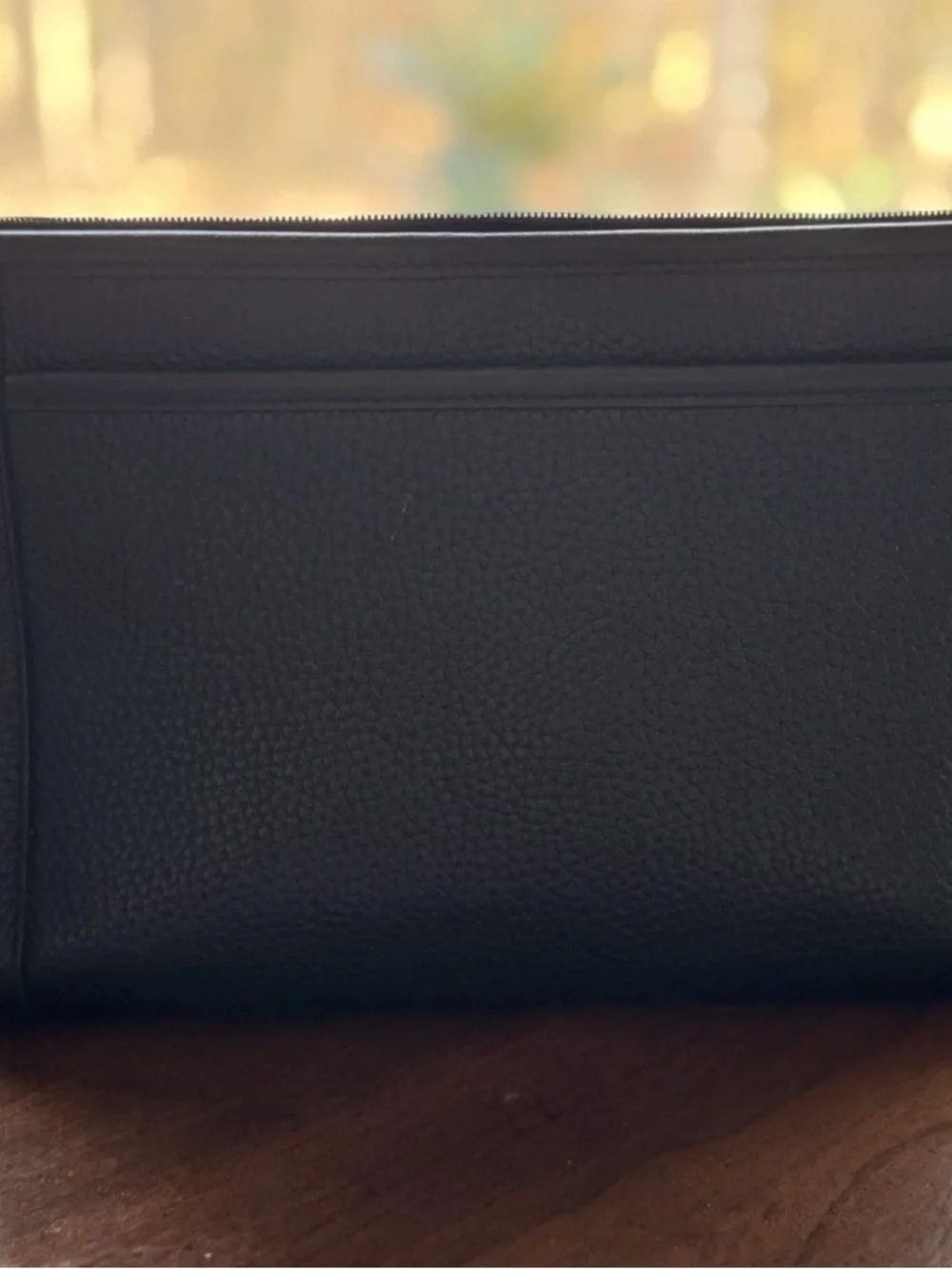 Stunning Vintage Brighton Croc-Embossed Leather Shoulder Bag Black